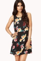 Garden Floral Layered Dress at Forever 21