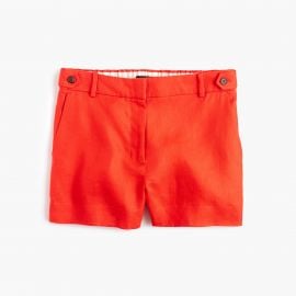 Garden short in linen in Red at J. Crew