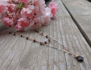 Garnet Double Strand Necklace at Got Sparkles