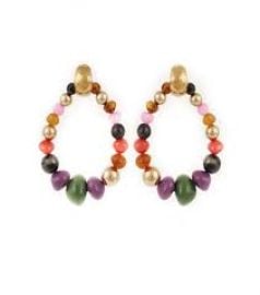 Gas Bijoux Biba Bis 24k Gold Plated Amp Acetate Beaded Drop Earrings at Saks Fifth Avenue