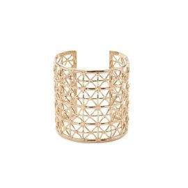 Gasometro Cuff Gold Plated Bronze Architecture--porter at Co.Ro. Jewels