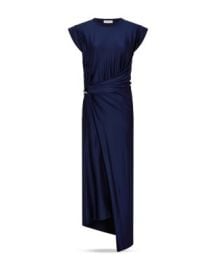 Gathered Asymmetric Long Dress at Bloomingdales