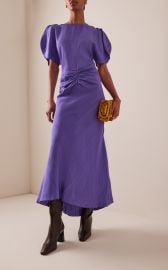 Gathered Midi Dress By Victoria Beckham at Moda Operandi