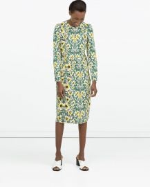 Gathered Seam Dress at Zara