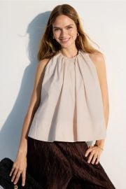 Gathered Tunic Shirt by Co Rent the Runway at Rent the Runway