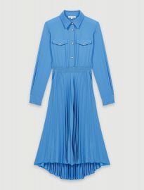 Gathered Waist Shirt Dress at Maje