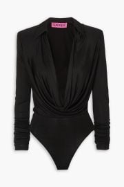 Gauge81 Bauska draped jersey bodysuit at The Outnet