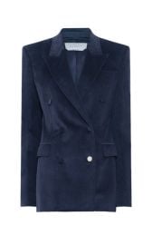 Gavin Blazer in Dark Navy Sea Island Cotton Corduroy Gabriela Hearst at Gabriela Hearst