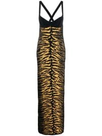 Gcds Zebra pattern jacquard dress at Farfetch