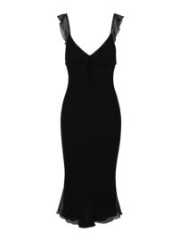 Gemma Black Black silk frill midi dress Ralisation at Realisation Par