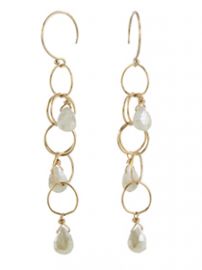 Gemstone Cascade Earrings at Peggy Li