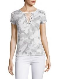 Generation Love - Hugo Short Sleeve Lace-Up Top at Saks Fifth Avenue