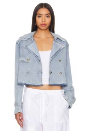 Generation Love Camila Denim Trench Coat In Light Blue at Revolve