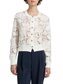 Generation Love Erin 3D Guipure Lace Cardigan at Saks Fifth Avenue