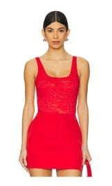 Generation Love Gigi Lace Bodysuit In Flame at Revolve