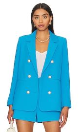 Generation Love Leighton Crepe Blazer In Amalfi Blue at Revolve