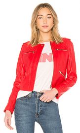 Generation Love Michelle Moto Jacket in Red from Revolve com at Revolve