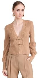 Generation Love Monse Saddle Buckle Closure Cardigan Camel XXS at Shopbop