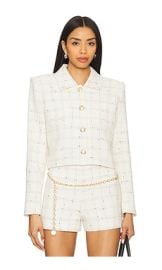 Generation Love Patricia Tweed Jacket In Whiteblack at Revolve