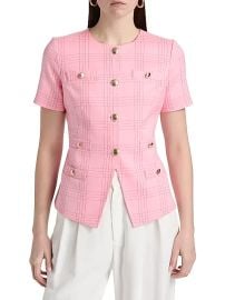 Generation Love Reyes Windowpane Check Jacket | Saks Fifth Avenue at Saks Fifth Avenue