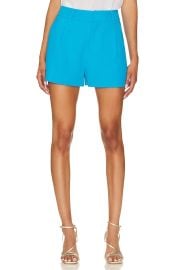 Generation Love Sena Crepe Shorts in Almafi Blue at Revolve