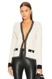 Generation Love Senna Chain Cardigan In Cream Black at Revolve