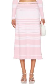 Generation Love Tiana Stripe Rib Knit Midi Skirt at Revolve