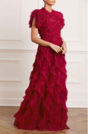 Genevieve Ruffle Gown Red Needle Thread at Needle and Thread