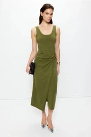 Genne Draped Midi Dress by SIMKHAI Rent the Runway at Rent the Runway