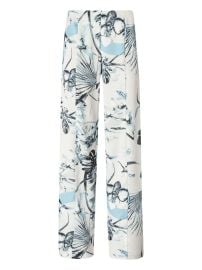 Genny floral-print Trousers Blue at Farfetch