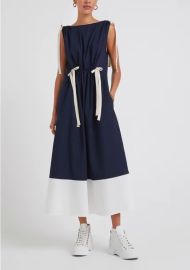 Genoa Midlength Drawstring Dress by G Label at Goop