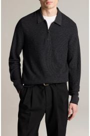 Geo Jacquard Quarter Zip Sweater at Nordstrom