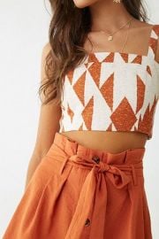 Geo Print Cropped Cami by Forever 21 at Forever 21