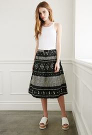 Geo Tribal Print A-Line Skirt  Forever 21 - 2000077252 at Forever 21