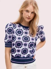 Geo floral sweater at Kate Spade