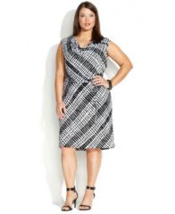 Geo print cowl neck dress at Macys