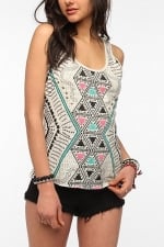 Geo print tank top at Urban Outfitters