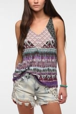 Geo print tank top at Urban Outfitters at Urban Outfitters