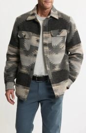 Geometric Jacquard Faux Shearling Lined Jacket at Nordstrom Rack