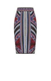 Geometric Jacquard Skirt at Bcbgmaxazria