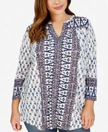 Geometric Print Blouse by Lucky Brand at Lucky Brand