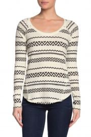 Geometric Print Thermal Knit Shirt by Lucky Brand at Nordstrom Rack