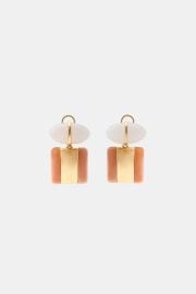 Geometric Resin Earrings at Zara