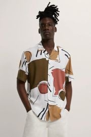 Geometric print shirt at Zara