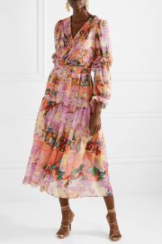 Georgette Floral Midi Dress by Petter Pilotto at Net A Porter