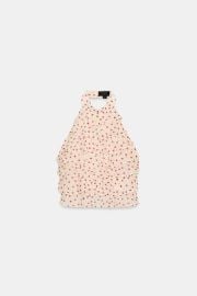 Georgette Halter Top at Zara
