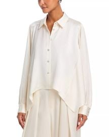 Georgia Satin Stripe Top at Bloomingdales