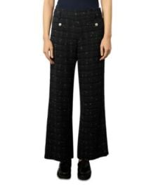 Gerard Darel Cheraze Tweed Wide Leg Pants Bloomingdales at Bloomingdales