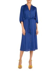 Gerard Darel Settima Tie-Waist Midi Dress Bloomingdales at Bloomingdales