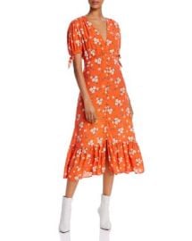 Ghost London Maddy Floral Print Midi Dress Bloomingdales at Bloomingdales